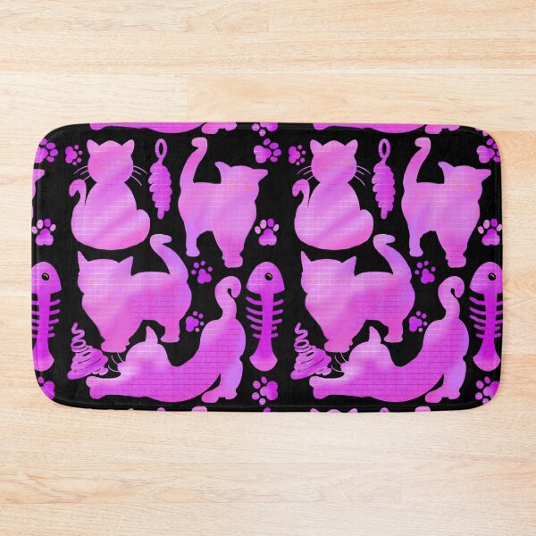 Item preview, Cat lovers cats silhouette pink purple feelings pattern gifts for women who love cats designed and sold by Artonmytee.