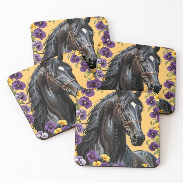 Item preview, A Horse Surrounded By Common Violet Flowers designed and sold by taiche.