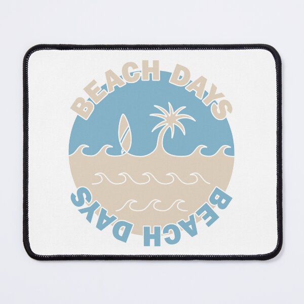Item preview, Beach Days - Tan and Blue designed and sold by mdesignsandart.