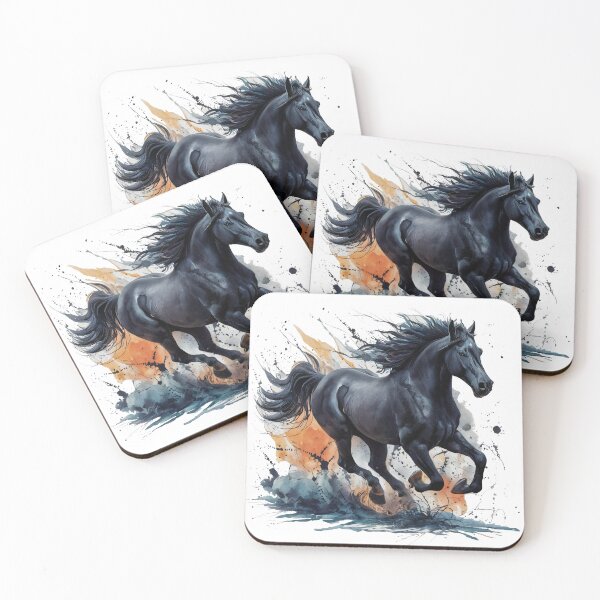 Item preview, The Galloping Black Stallion designed and sold by Gentle40Winks.