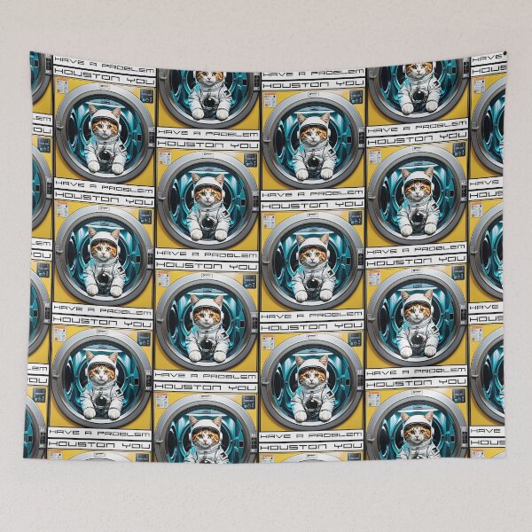 Item preview, Washing Machine Catspaceship VII designed and sold by chilangopride.