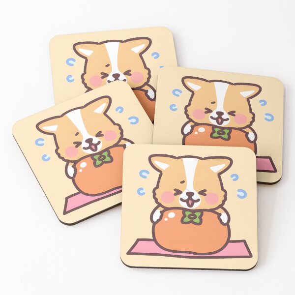 Item preview, Persimmon - Fruit corgi designed and sold by Kappadog.