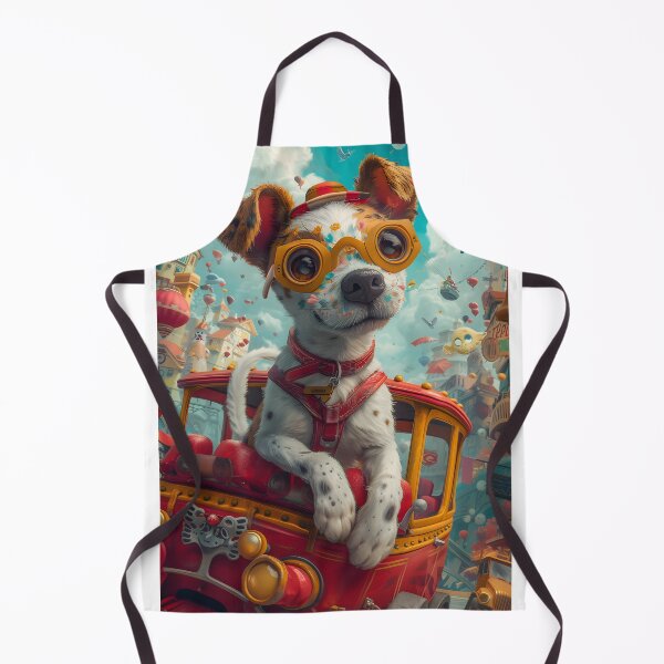Artikelvorschau, Dog wearing goggles in fantasy airship entworfen und verkauft von Artessie.