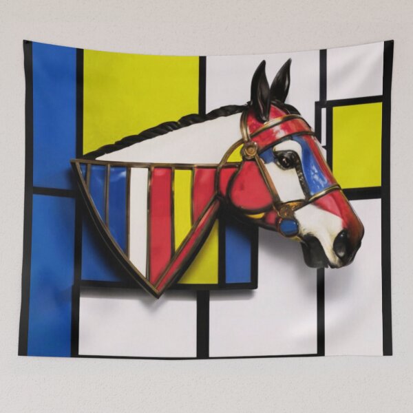 Item preview, Mondrian design horse designed and sold by aipaint.
