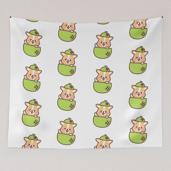Item preview, Hami melon - Fruit corgi designed and sold by Kappadog.