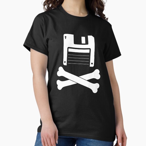 Vista previa del artículo con la obra «Pirata de software | Edición de disquete de 3,5"», diseñado y vendido por geekchic tees.