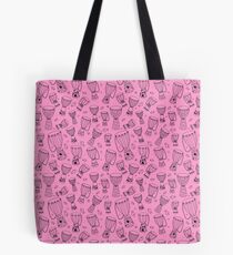 African djembe drum pattern - black/pink Tote Bag