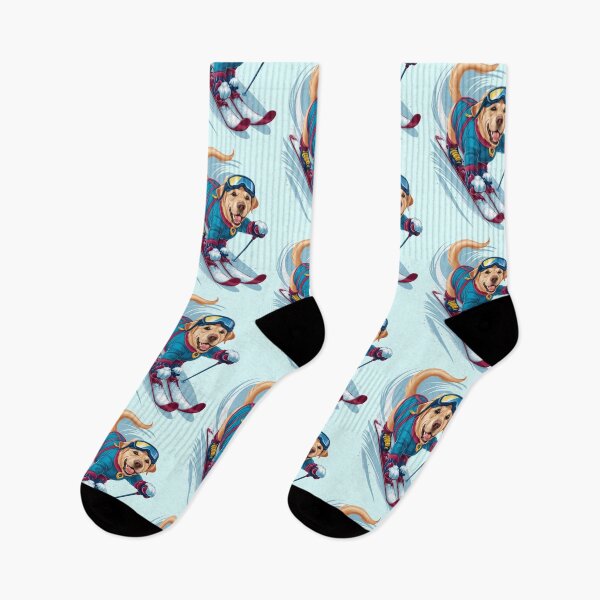 Item preview, Skiing Lab, Yellow Labrador Ski designed and sold by AryaSubramanian.