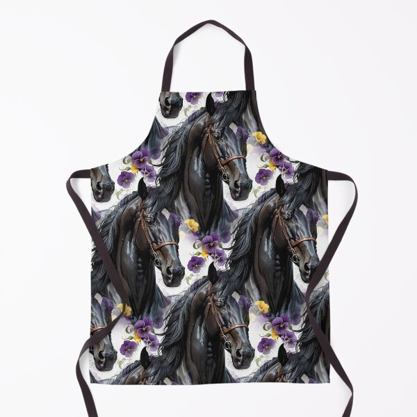 Item preview, A Horse Surrounded By Common Violet Flowers Pattern 2 designed and sold by taiche.