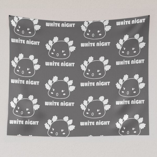 Item preview, WHITE NIGHT (white) -  I am a axolotl - Haato the Gang of Salamander designed and sold by lazycat14.