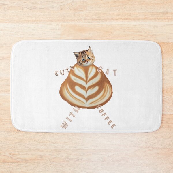 Item preview, Cute Cat With Coffee Meme Funny Latte With Cat Meme Funny Gifts for Coffee Lover and for Cat Lover designed and sold by MatthewViews.