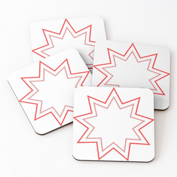 Item preview, Red 9-Point Star designed and sold by BahaiExchangePR.