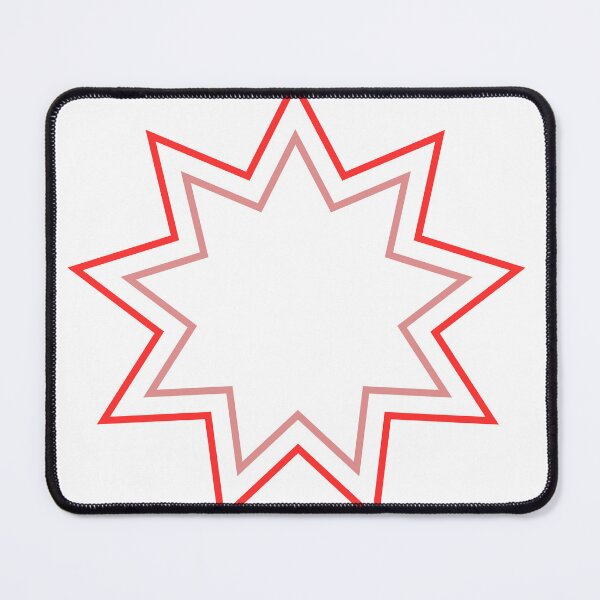 Item preview, Red 9-Point Star designed and sold by BahaiExchangePR.