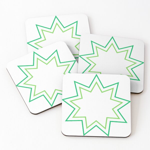 Item preview, Green 9-Point Star designed and sold by BahaiExchangePR.