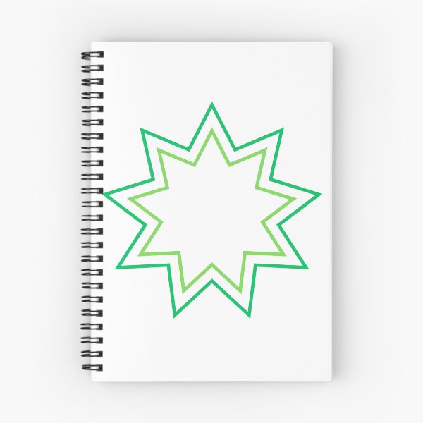 Item preview, Green 9-Point Star designed and sold by BahaiExchangePR.