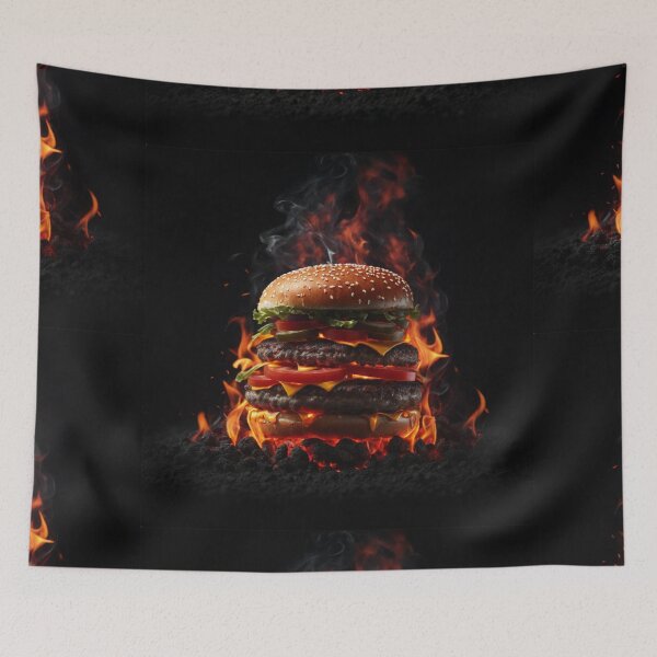 Item preview, Flaming Burger designed and sold by Sadia  Jannat.