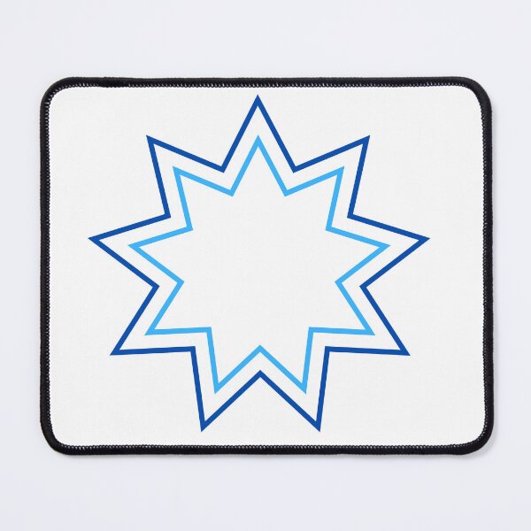 Item preview, Blue 9-Point Star designed and sold by BahaiExchangePR.