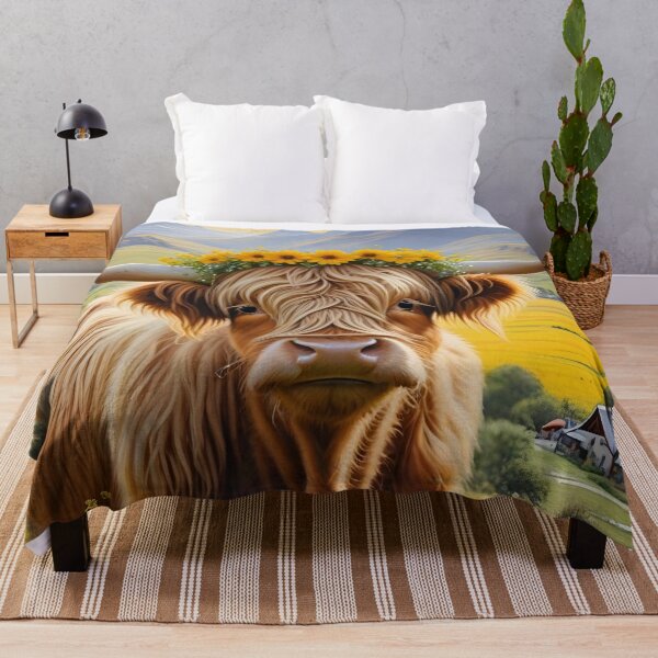 Item preview, Beautiful Highland cow wearing floral crown designed and sold by Nolan6.