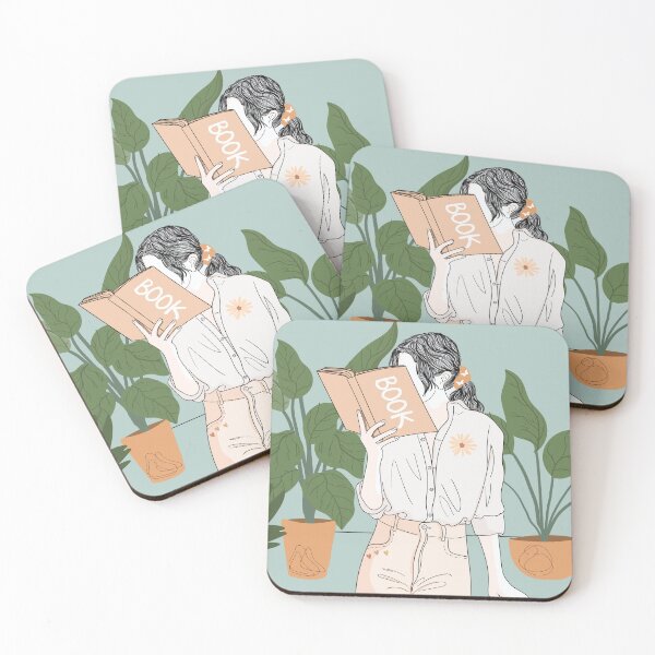 Item preview, Boho Woman reading a book designed and sold by MoonCatLab.