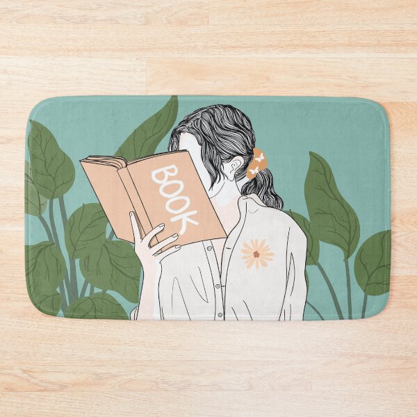 Item preview, Boho Woman reading a book designed and sold by MoonCatLab.