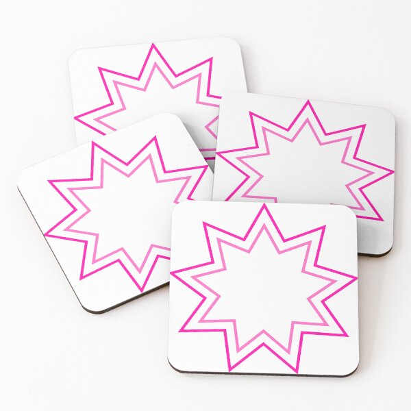Item preview, Pink 9-Point Star of Bahá’í Faith designed and sold by BahaiExchangePR.