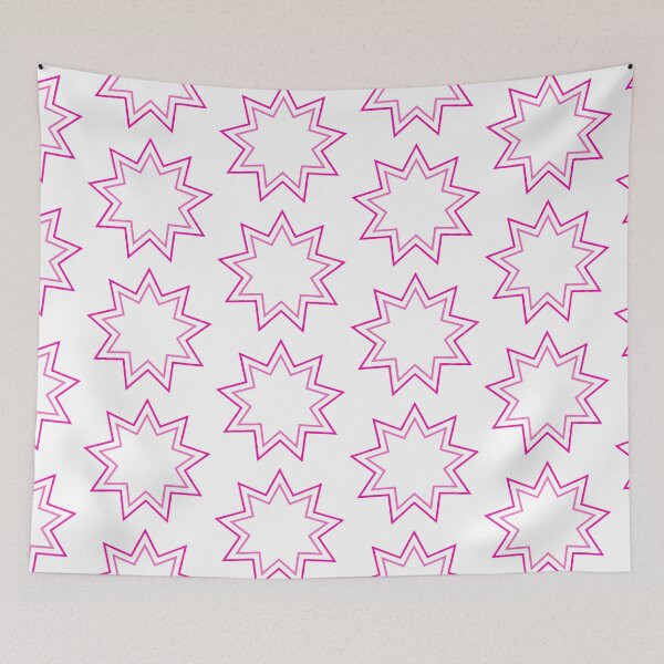 Item preview, Pink 9-Point Star of Bahá’í Faith designed and sold by BahaiExchangePR.