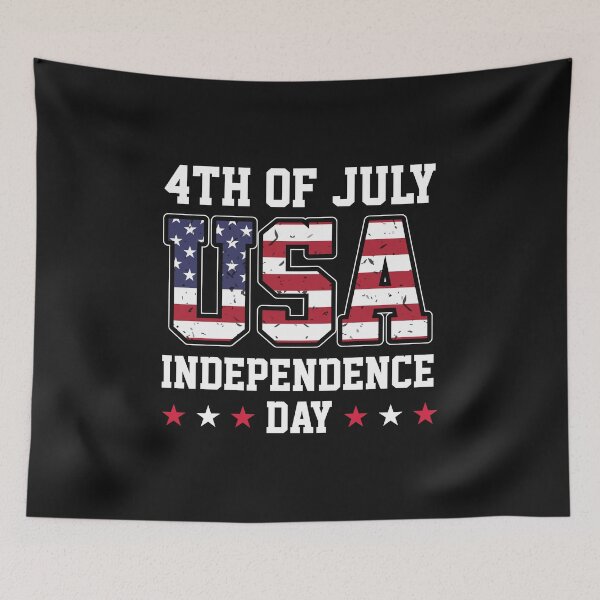 Item preview, 4th of July USA Independence Day Flag T-Shirt designed and sold by RaselStyleHub.