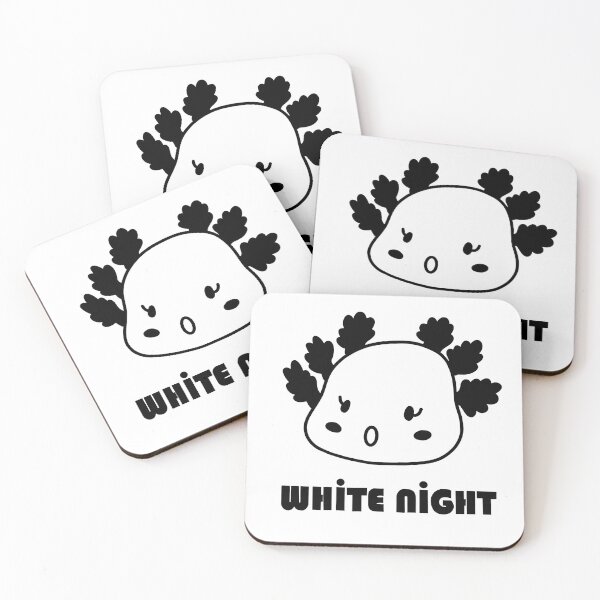 Item preview, WHITE NIGHT (black) - I am a axolotl - Haato the Gang of Salamander-Axolotl designed and sold by lazycat14.