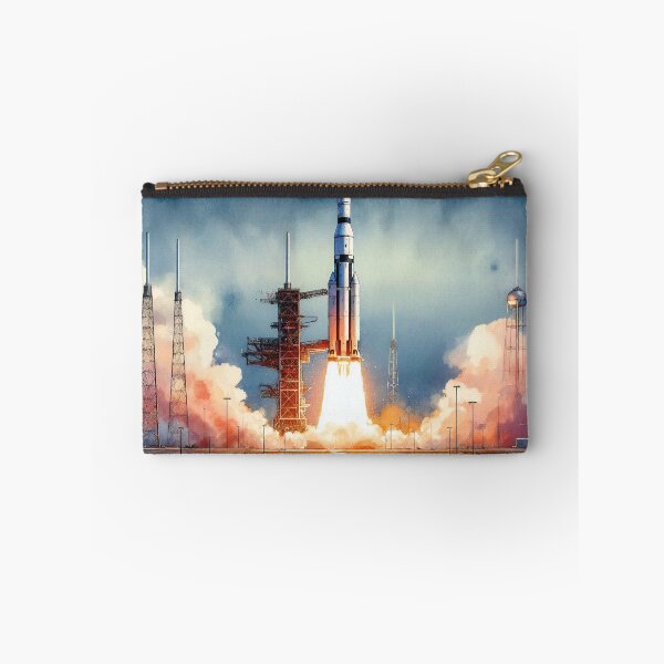 Item preview, Rocket Launch into the Vast Blue Sky designed and sold by ArtComixHaven.