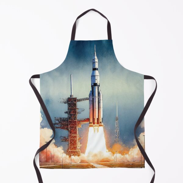 Item preview, Rocket Launch into the Vast Blue Sky designed and sold by ArtComixHaven.
