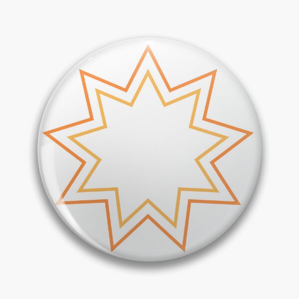 Item preview, Orange Star of Baháʼí' designed and sold by BahaiExchangePR.