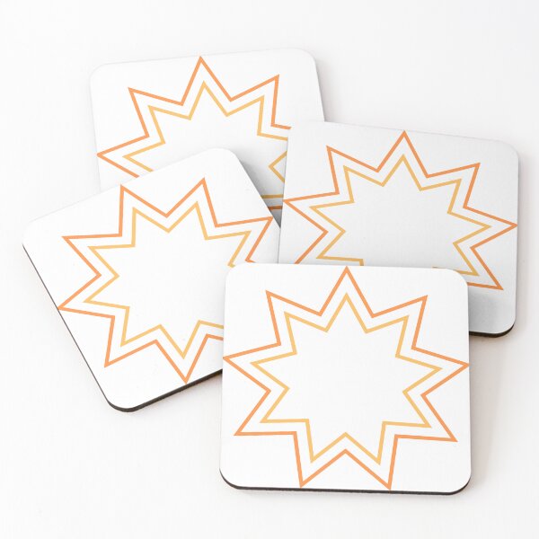 Item preview, Orange Star of Baháʼí' designed and sold by BahaiExchangePR.