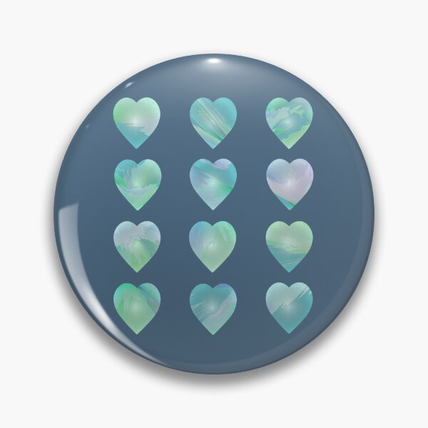 Item preview, 12 Candy Hearts Abstract Coastal Scenes designed and sold by Beachy.
