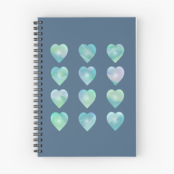 Item preview, 12 Candy Hearts Abstract Coastal Scenes designed and sold by Beachy.
