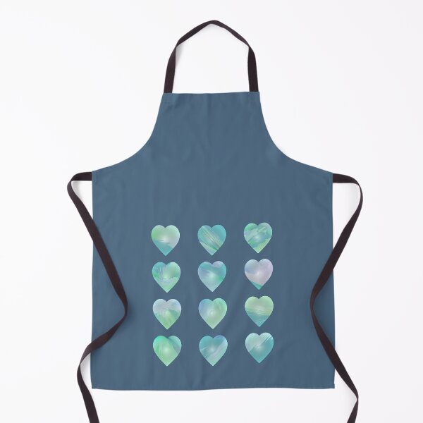 Item preview, 12 Candy Hearts Abstract Coastal Scenes designed and sold by Beachy.