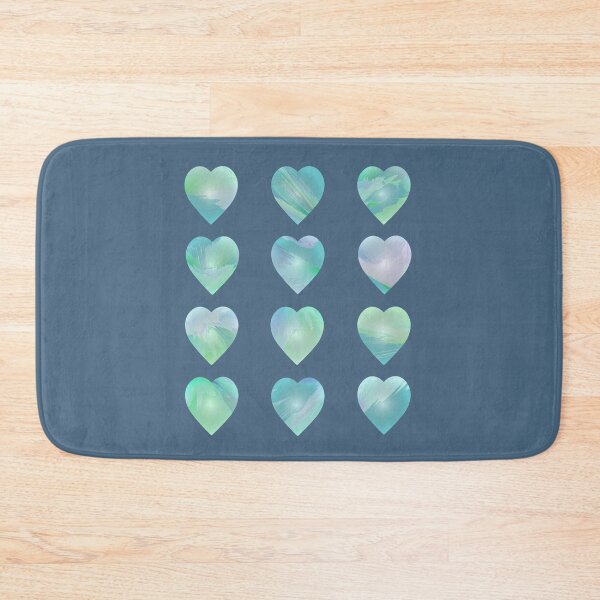 Item preview, 12 Candy Hearts Abstract Coastal Scenes designed and sold by Beachy.