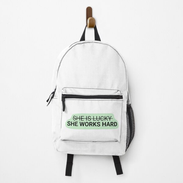 Item preview, She is lucky, she works hard in green, Quotes | Minimalistic Tattoo Design Style, Line Art Illustration designed and sold by bymtsef.