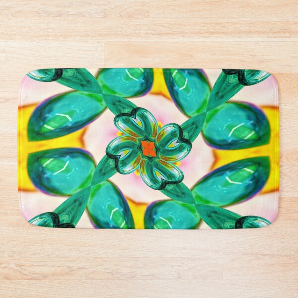 Item preview, Abstract Green Flowers Pattern designed and sold by Patternflower.