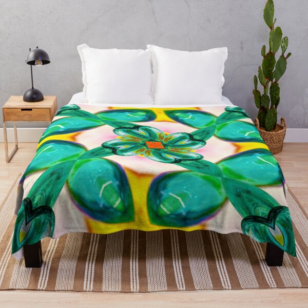 Item preview, Abstract Green Flowers Pattern designed and sold by Patternflower.