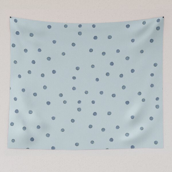 Item preview, Blue hand-painted polka dot designed and sold by Rebecca Hunter.