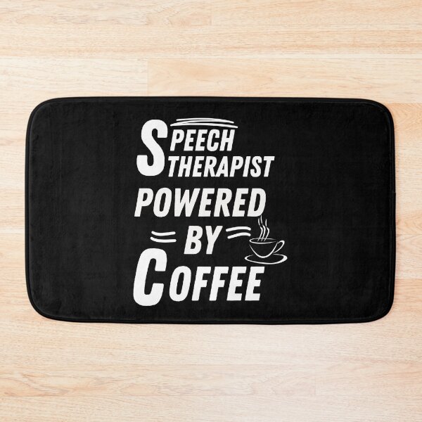 Item preview, Speech therapist powered by coffee designed and sold by annoying-shirts.