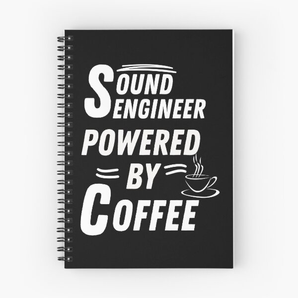 Item preview, Sound engineer powered by coffee designed and sold by annoying-shirts.