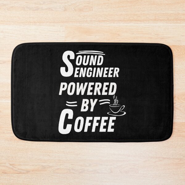 Item preview, Sound engineer powered by coffee designed and sold by annoying-shirts.