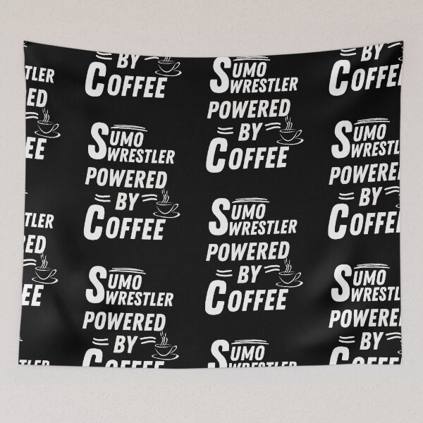 Item preview, Sumo wrestler powered by coffee designed and sold by annoying-shirts.