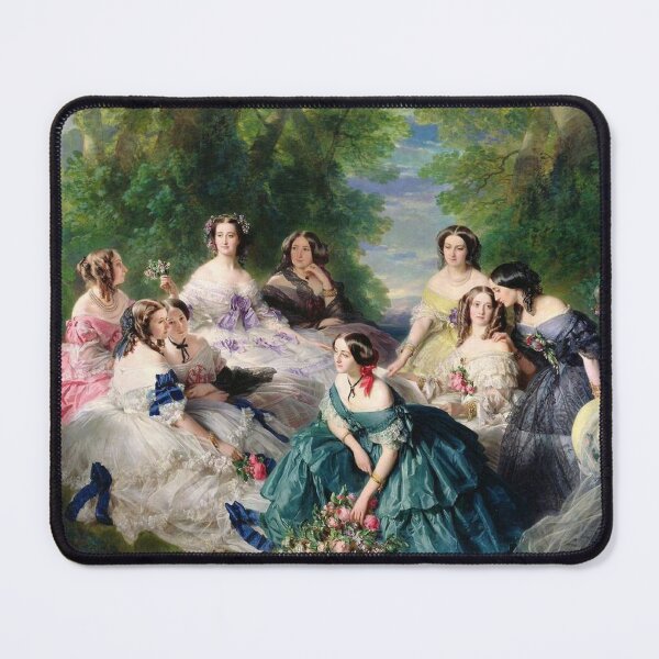Item preview, Empress Eugénie surrounded by her Ladies in waiting (1855) - Franz Xaver Winterhalter designed and sold by SALON DES ARTS.