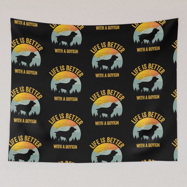 Item preview, Life Is Better With A Boykin Sunny Vintage Dog Gift  designed and sold by Guarddogdrive.