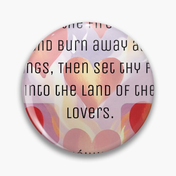 Item preview, Bahai Heart Fire Quote designed and sold by BahaiExchangePR.