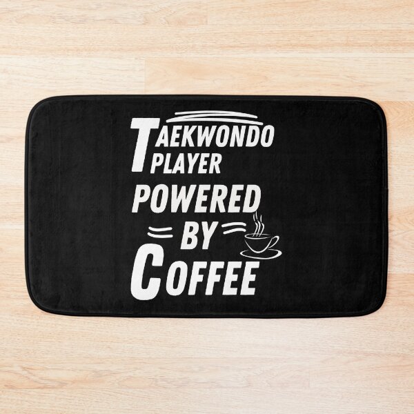 Item preview, Taekwondo player powered by coffee designed and sold by annoying-shirts.