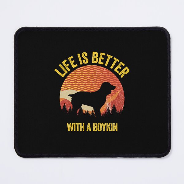 Item preview, Life Is Better With A Boykin Wavy Lines Vintage Dog Gift  designed and sold by Guarddogdrive.