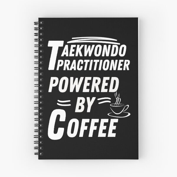 Item preview, Taekwondo practitioner powered by coffee designed and sold by annoying-shirts.